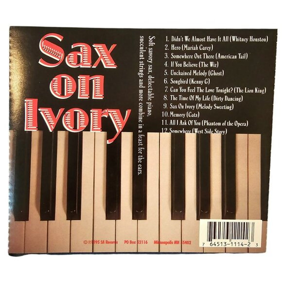 Sax On Ivory Music CD By Max LeMar & Melody Sweeting Piano  37680cd - Picture 2 of 2